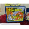 Image 2 : 1973 Aladdin Blue Tom and Jerry Plastic Lunch Box and Thermos from