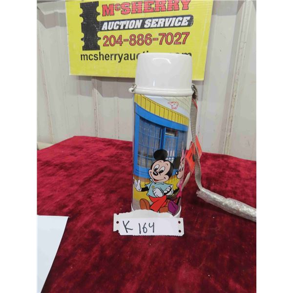 Zojirushi Walt Disney Mickey Mouse Mickeys Trip Metal Thermos with Tag