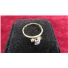 Image 3 : 14kt Gold and Diamond Ring Size 7 Total Weight 3.6 Grams 