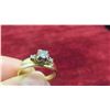 Image 4 : 14kt Gold and Diamond Ring Size 7 Total Weight 3.6 Grams 