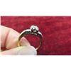 Image 3 : 14kt Gold and Diamond Ring Size 6 Total Weight 2.6 Grams