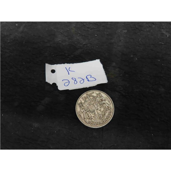 1950 Canada 50 Cent Coin 