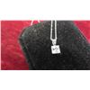 Image 5 : 14kt White Gold 18'' Necklace with Pendant Total Weight 0.9 Grams 