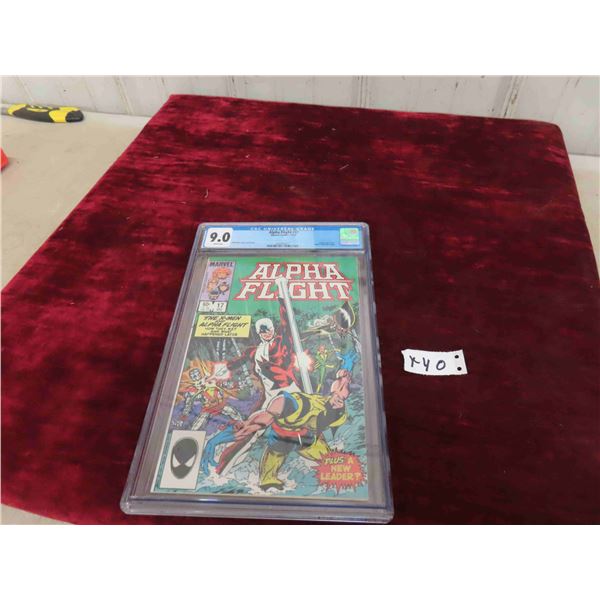 Marvel Alpha Flight Comic #17 60 Cents CGC Grade 9.0  in Protective Case 