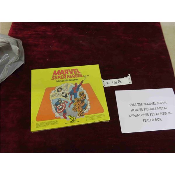 1984 TSR Marvel Super Heroes Figures Metal Miniatures Set #1 New in Sealed 