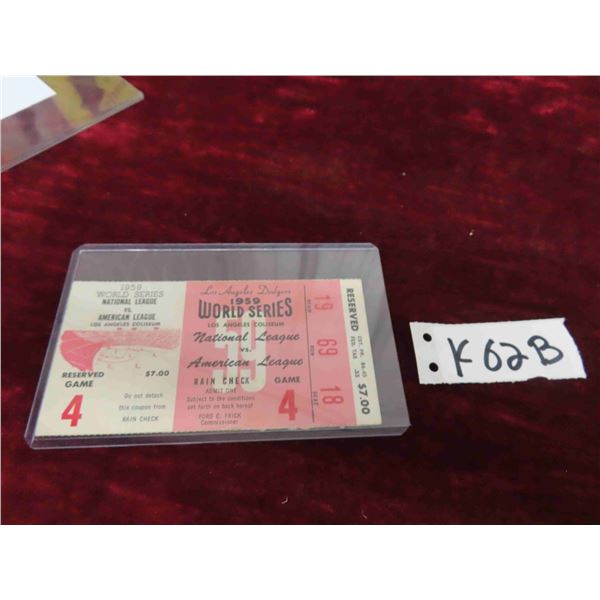 1959 Los Angeles Dodgers VS Chicago White 50x World Series Game 4