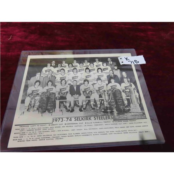 1973-74 Selkirk Steelers Team Picture