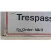 Image 4 : No Trespassing' Metal Sign 35'' x 13'' 