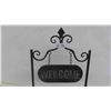 Image 1 : Welcome Sign with Stand 14'' x 14'' x 38'' T