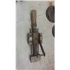 Image 3 : Vintage Tools : Wood Handled Vise, Chopper, Tool Pouch & More 