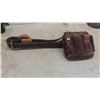 Image 9 : Vintage Tools : Wood Handled Vise, Chopper, Tool Pouch & More 