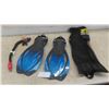 Image 1 : Body Glove Flippers Size 9-13, Snorkel & Carry Bag 