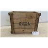 Image 1 : Orange Crush Wood Crate 16'' x 9'' x 13'' H 