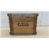Image 5 : Orange Crush Wood Crate 16'' x 9'' x 13'' H 