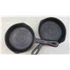 Image 3 : 4 Cast Iron Fry Pans 6'' + 9''