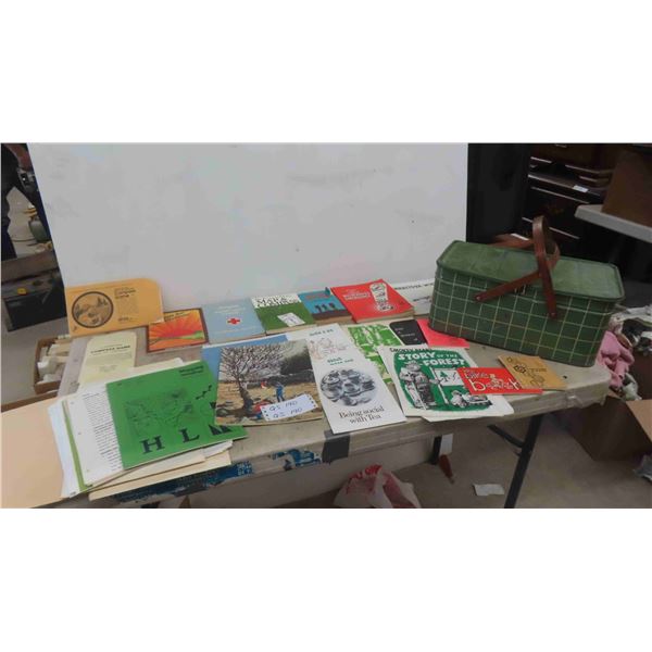 Books : Maps and Compass, Smokey Bears Story of the Forest, Compass