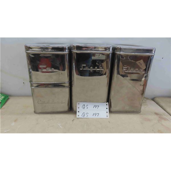 4 Piece Vintage Canister Set 