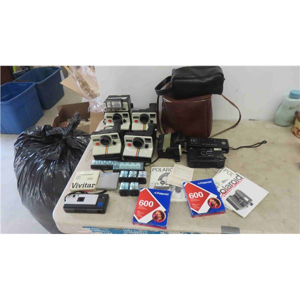 Polaroid Cameras , Flash Bulbs , New Old Stock Film , Carry Bags , 