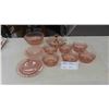 Image 1 : 11pcs Pink Depression Glass 