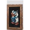 Image 4 : 2 Velvet Paintings Featuring Donald and Daisy Duck - Larger Measures 