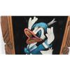 Image 5 : 2 Velvet Paintings Featuring Donald and Daisy Duck - Larger Measures 