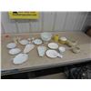 Image 1 : Milk Glass Dishes, Trays, Salt and Pepper, Plus