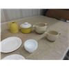 Image 2 : Milk Glass Dishes, Trays, Salt and Pepper, Plus