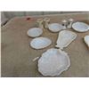 Image 6 : Milk Glass Dishes, Trays, Salt and Pepper, Plus