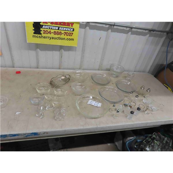 Pie Plate, Pyrex , Salt and Pepper, Bowls, Shot Glasses, Plus