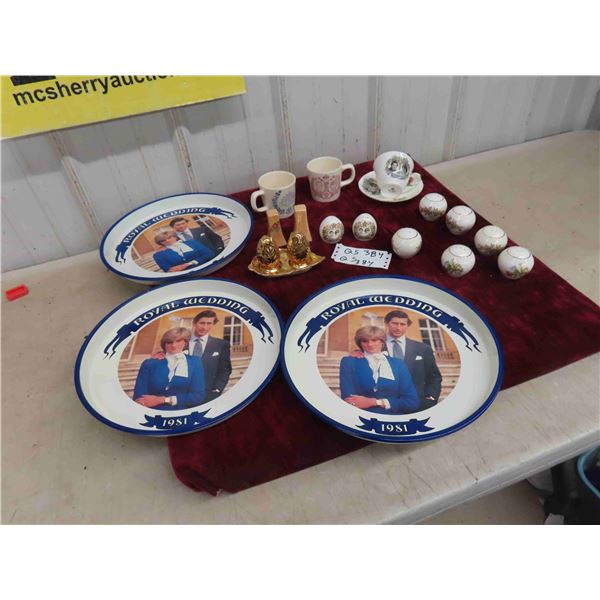 Royalty Cream and Sugar, Salt and Pepper, Trays