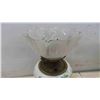 Image 5 : Hand Painted Milk Glass Oil Lamp 20 1/2'' T Missing Cap and Burner 