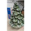 Image 4 : Ceramic Light-Up Christmas Tree 16'' Tall (Missing Coloured Pegs) 