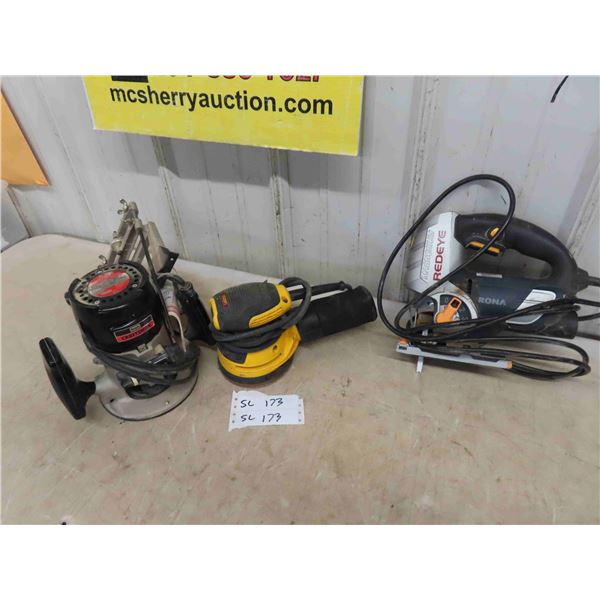 3 Good Power Tools : Craftsman Router Model 315-17480 , Dewalt Orbital