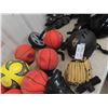 Image 5 : Bag of Various Sports Equipment: Balls, Helmet, Roller Blades, Pylon