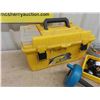 Image 6 : Yellow Toolbox with Plumbing Supplies , Drain Snake 