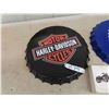 Image 2 : Harley Davidson Metal Sign and Collectible , Labatt Blue Metal Sign 16'' 