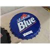 Image 3 : Harley Davidson Metal Sign and Collectible , Labatt Blue Metal Sign 16'' 