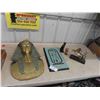 Image 1 : Large Egyptian Head , Various Items 