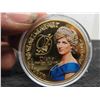 Image 2 : Five Pound .999 Gold Plated Princess Diana Coin