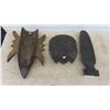 Image 2 : 3 African Wood Masks Tallest is 19'' - 1 Mask Needs to Be Re-Secured, 