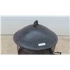 Image 4 : Fire Pit on Wheels with Top Cover 28'' Diameter