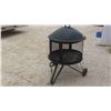Image 5 : Fire Pit on Wheels with Top Cover 28'' Diameter