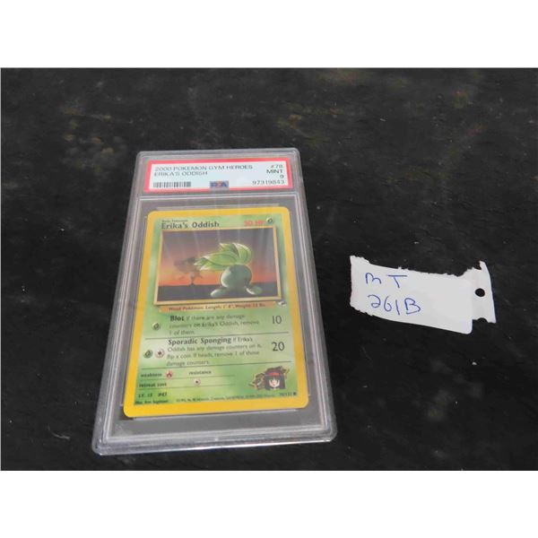 2000 Pokemon Gym Heros Erikas Oddish PSA 9