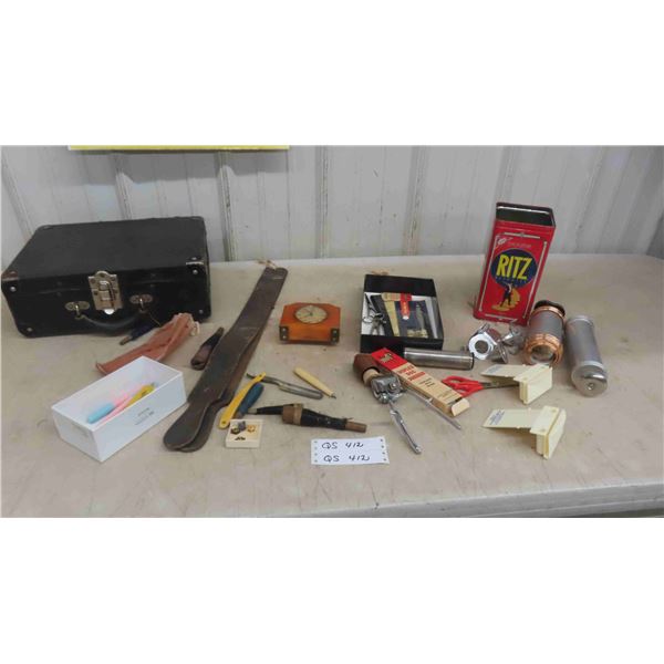 Vintage Carry Case, Cookie Press with Attachments,  