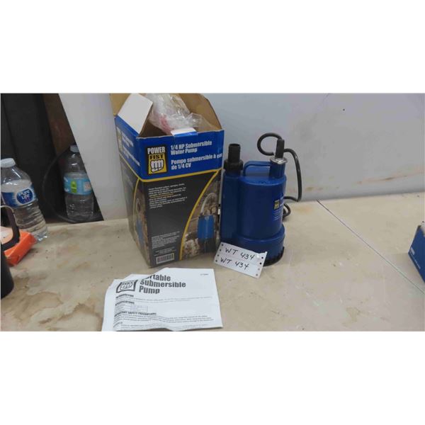 New Powerfist 1/4HP Submersible Water Pump