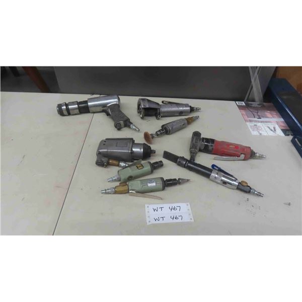 8 Air Tools: Air Hammer, Angle Grinders, Impact Wrench, 