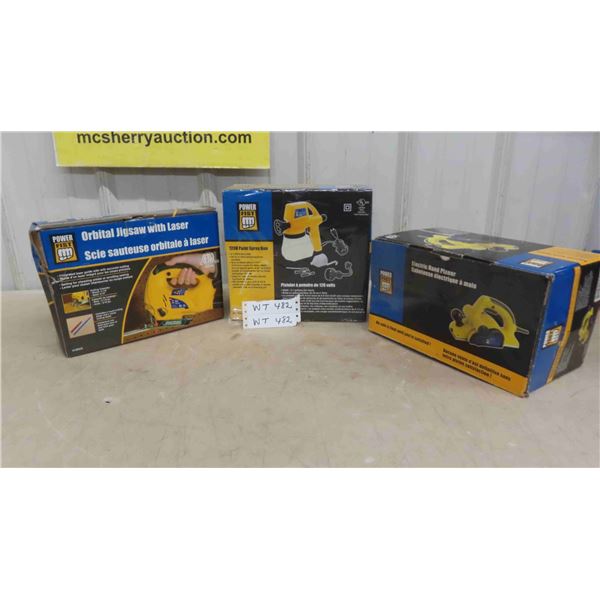 New Powerfist Power Paint Spray Gun , Orbital Jigsaw , 