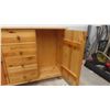 Image 2 : Pine Style Buffet with 4 Drawers and 2 Doors 47'' x 13'' x 32'' H 