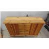 Image 6 : Pine Style Buffet with 4 Drawers and 2 Doors 47'' x 13'' x 32'' H 