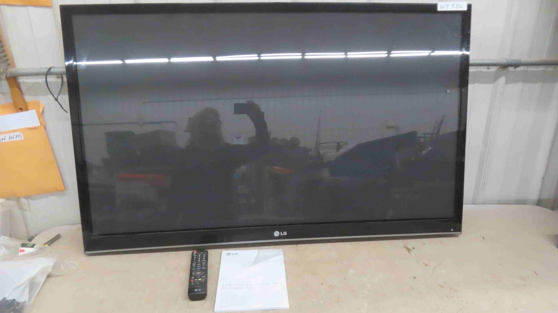LG Plasma 50'' TV with Remote and Manual